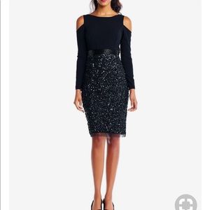 Adrianna Papell cold shoulder dress